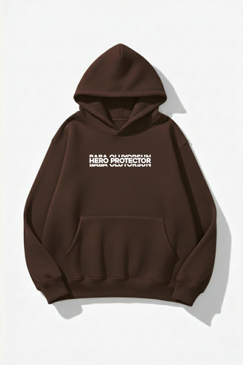 Unisex Yumuşak Dokulu Baba Oluyorsun Baskılı Tasarım Oversize 3 İplik Hoodie Sweatshirt