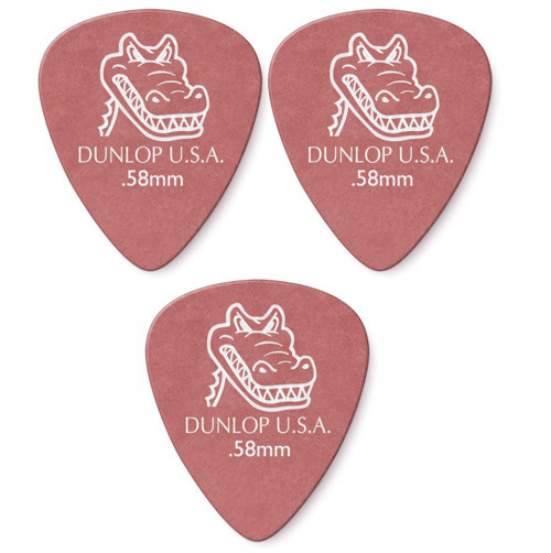 417P.58 Gitar Penası 3 Adet 0,58 mm Gator Standard Guitar Pick