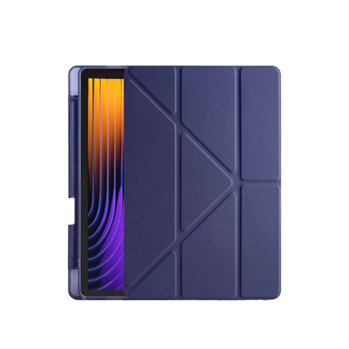 Xiaomi Pad 7 Pro Kılıf Kalemlikli Mars Tablet Kılıfı - Lacivert