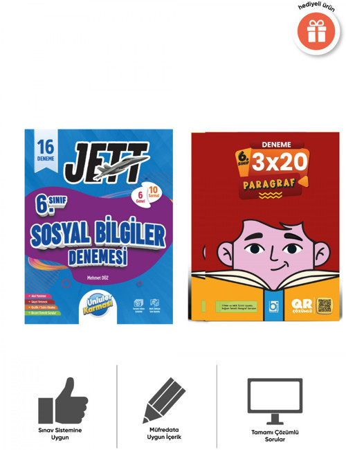 Ünlüler Karması 2027 6.Sınıf Jett Sosyal Bilgiler Ve Paragraf Deneme Seti Bigelio Yayıncılık
