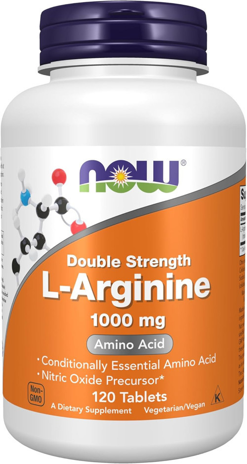 Double strength L-Arginine 1,000 mg Nitric Oxide Amino Acid 120 Tablet
