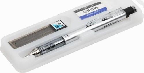 MONO Graph Mekanik Kurşun Kalem 0.7mm + Uç + Silgi GÜMÜŞ