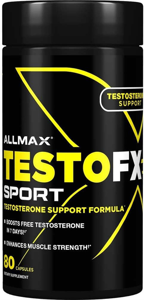 TestoFX Sport Testosterone Support Formula Tribulus & Fenugreek & Boron 80 Capsules