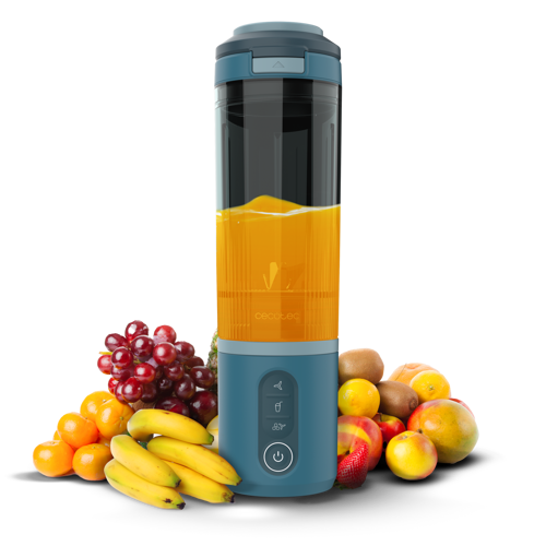 Power Titanium Shake2Go Lagoon Taşınabilir Kişisel Blender – 180 W Güç, 11.1 V Batarya, 600 ml Çıkarılabilir Hazne, 3 Ot