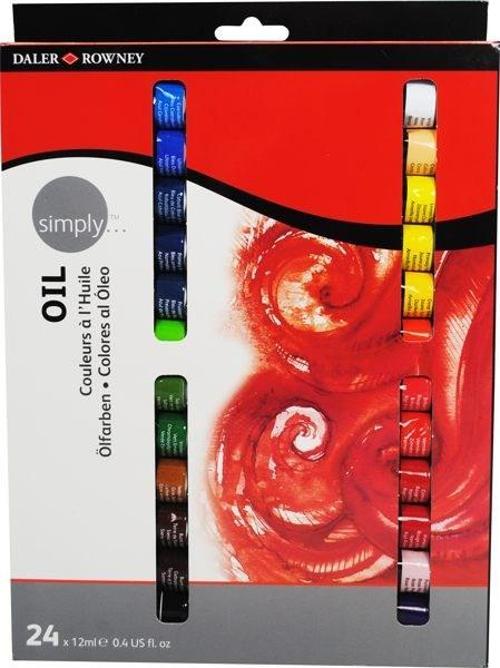 Simply Oil Set 24 Renk x 12 ml. Yağlı Boya