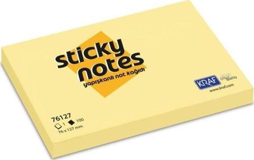 Yapışkanlı Not Kağıdı 76x127 SARI