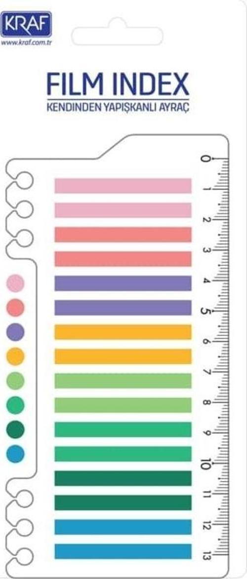 Index Film (PP) 16x20 yp 6x45 mm Cetvelli Bright Color 16645-1