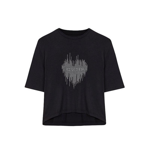 Kadın T-Shirt W Graphic Tee Shiny Logo S221173-001