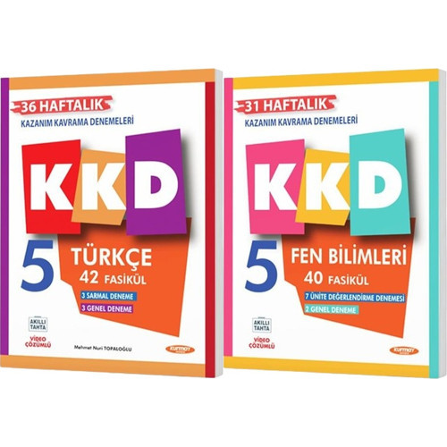 Kurmay 2027 5. Sınıf Türkçe + Fen Bilimleri Haftalık Kazanım Kavrama Denemeleri Seti 2 Kitap Maarif Model