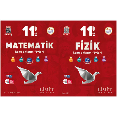 Limit 2027 11. Sınıf Matematik + Fizik Konu Anlatım Föyleri Seti 2 Kitap Maarif Model