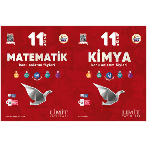 Limit 2027 11. Sınıf Matematik + Kimya Konu Anlatım Föyleri Seti 2 Kitap Maarif Model