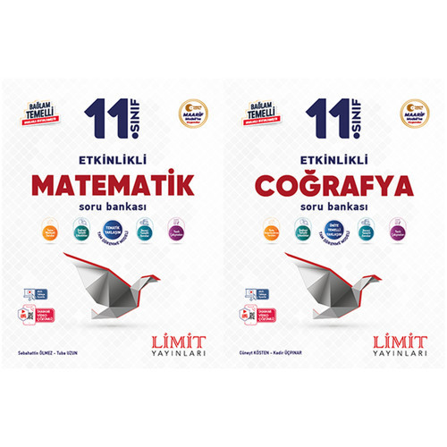Limit 2027 11. Sınıf Matematik + Coğrafya Soru Bankası Seti 2 Kitap Maarif Model