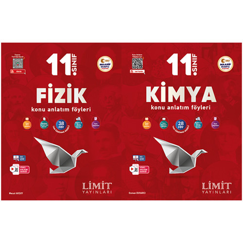Limit 2027 11. Sınıf Fizik + Kimya Konu Anlatım Föyleri Seti 2 Kitap Maarif Model