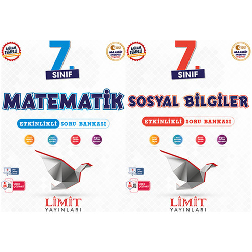 Limit 2027 7. Sınıf Matematik + Sosyal Bilgiler Soru Bankası Seti 2 Kitap Maarif Model