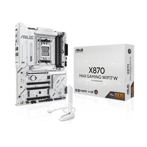 X870 GAMING WIFI7 W AMD X870 AM5 DDR5 8000 HDMI 2xUSB4 3x M2 USB3.2 WiFi 7 + BT AURA RGB 5Gbit LAN ATX 12+2+1 Güç Aşamaları, Çift USB4, 3xM.2 slot, Advanced AI PC-Ready, Beyaz Tasarım