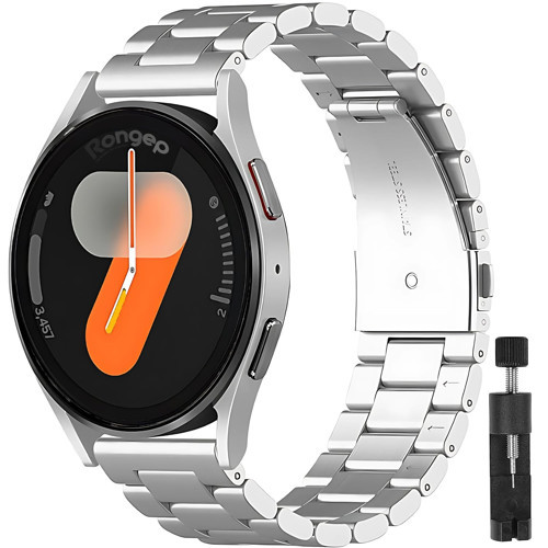 ile Uyumlu Kısaltma Aparatlı 20mm Çelik Kordon Watch 7/6/5/4 Serisi (40mm/44mm
