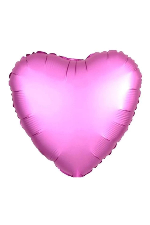 Tinky Winky Pembe Kalp Balon - 18 Inç (45 CM) - Kalp Balon - Parti Malzemesi - Pembe Kalpli Balon Pe