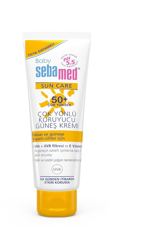Baby SPF 50+ UVA - UVB Filtresi ve E Vitamini Etkili Çok Yönlü Koruyucu Çocuk Güneş Kremi 75