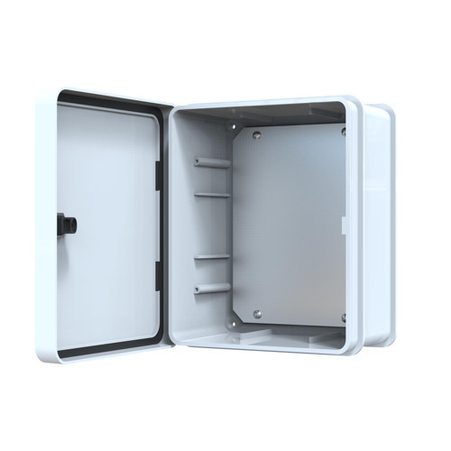 Abs Pano 25 x 30 x 15.2 cm Taban Saclı IP65 Plastik Pano Montaj Plakalı Elektrik Kutusu Pano Darbeye Dayanıklı Dış Ortam Muhafaza Kutusu ABS Pano POLİ 022
