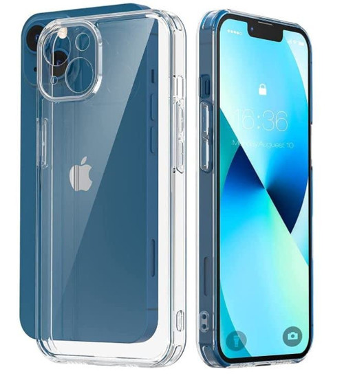 iPhone 13 ile Uyumlu Şeffaf Kılıf, Kamera Korumalı 13 (6.1'') Şeffaf Silikon Kılıf, Kamera Koruyuculu iPhone 13 Kılıfı