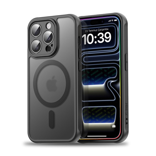 sk iPhone 11 Pro için MagSafe ile Uyumlu MattCover Serisi Arkası Mat Polikarbonat Kenarları Silikon ve Köşeleri Güçlendirilmiş Kamera Korumalı ince Silikon Kılıf (Manyetik, 11 Pro )