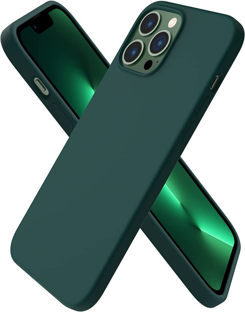 iPhone 13 Pro Kılıf 6.7 ile Uyumlu, Uruchi İnce Sıvı Silikon 3 Katmanlı Tam Kaplamalı Yumu