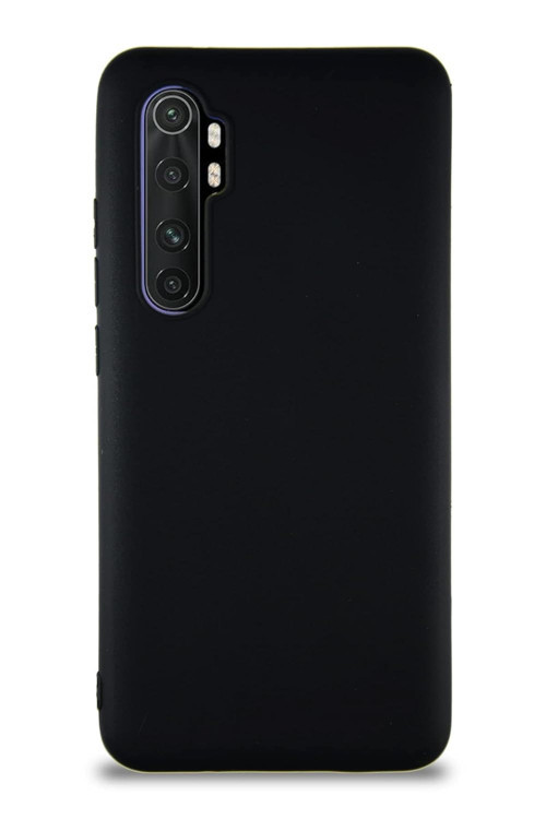 Xiaomi Mi 10 Lite ile Uyumlu Kılıf Soft Premier Renkli Silikon Kapak - Siyah