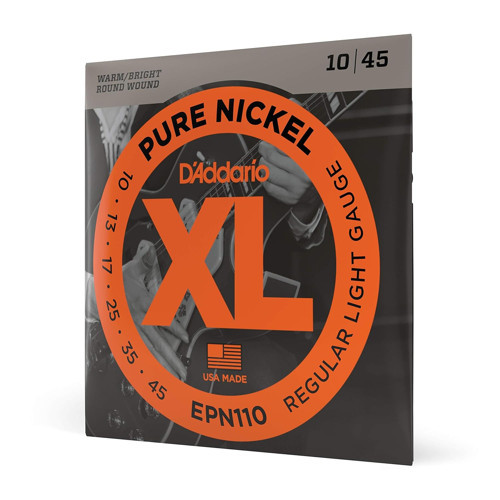 Daddario Epn110 Elektro Gitar Tel Seti, Xl, 10-45, Pure Nickel, Re