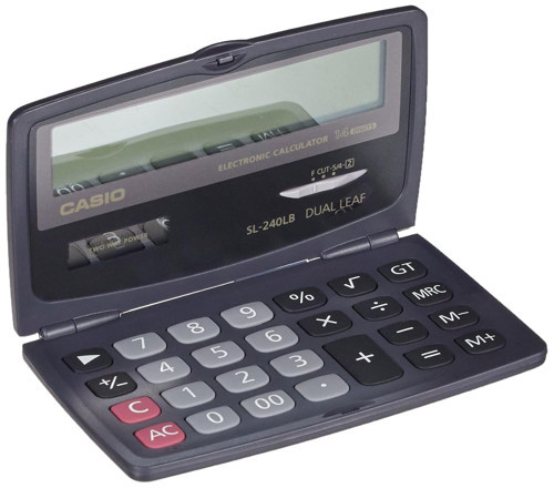 CASIO SL-240LB-W-DC Cep Tipi Hesap Makinesi