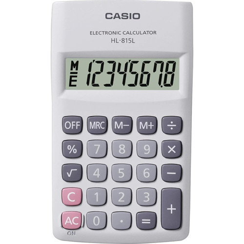 HL-815L-WE 8 Hane Beyaz Hesap Makinesi