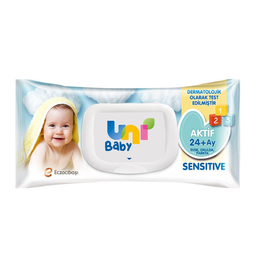 Aktif Sensitive Bebek Islak Mendil 24+ Ay 12x90 Adet