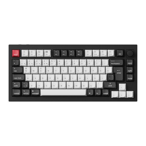 Q1 Hall-Effect%75 RGB Türkçe Nebula Switch Kablosuz Siyah Beyaz Mekanik Klavye
