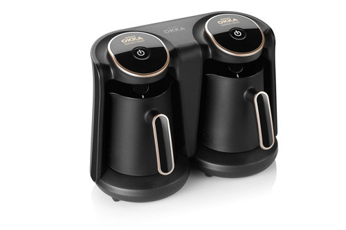 zum OK006 OKKA Minio Duo Türk Kahvesi Makinesi, 8 Fincan Kapasite, Taşma Önleyici, 800-960W, Bakır
