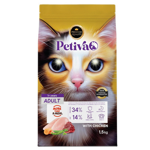 Yetişkin Kediler İçin Tavuk Etli Kuru Kedi Maması (1.5 Kg, Tavuk)