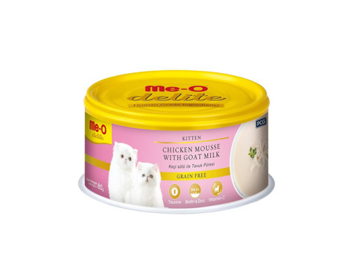 Delite Yavru Kedi Keçi Sütü ile Tavuk Püresi Konserve, 80 gr