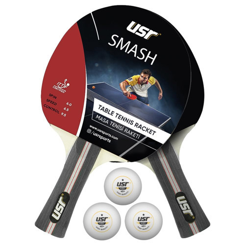 Smash-RB Masa Tenisi 2 Raket + 3 Top Set