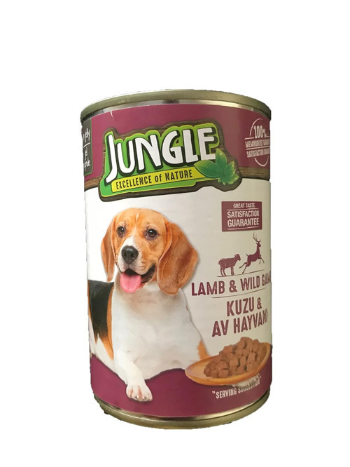 Kuzu Etli-Av Hayvanlı Köpek Konservesi, 415 g