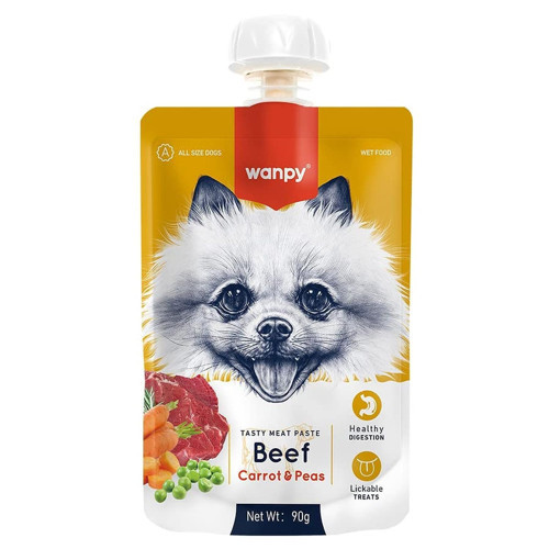 Taze Sığır EtliHavuçlu Köpek Et Ezmesi 90 gr Tekli
