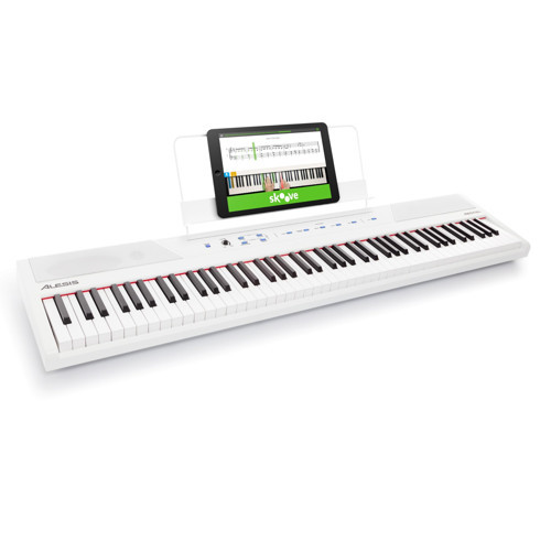 Recital White Dijital Piano Klavye 88 Tuşlu Yeni Başlayanlar İçin Yarı Ağırlıklı Tuşlu, Dahili Hoparlörlü ve Piano Dersli