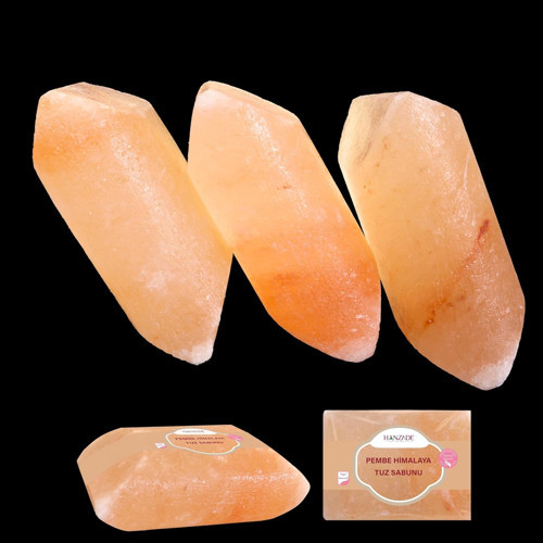 Himalaya Tuz Sabunu 300-350 Gr x 3 Adet Zengin Mineralli Doğal Saf Pembe Himalaya K