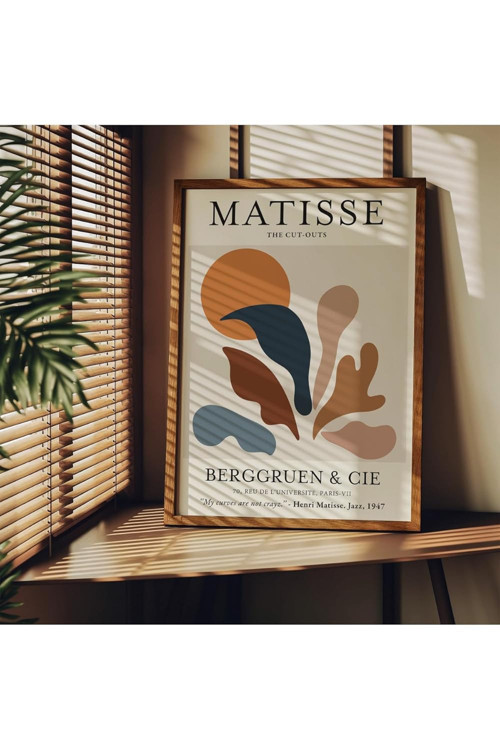 Matisse Çerçevesiz Poster, Modern Dekoratif Çerçevesiz Poster, Tablo, Matisse, 30 x 40