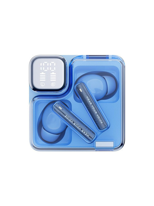 T31 Neo ENC 4 Mikrofon Dijital Güç Göstergesi Bluetooth 5.3 Kablosuz Kulaklık Mavi