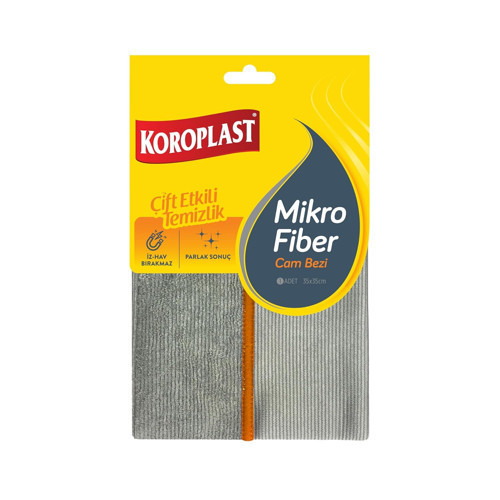 Mikrofiber Cam Bezi Tekli, Çift Taraflı Mikrofiber Temizlik Bezi 35x35 cm, Laptop, Bilgisayar, Televizyon, Telefon, Cam, Pencere, Ayna, Araba, Araç Temizliği için Toz, Tüy, Çizik Bırakmaz