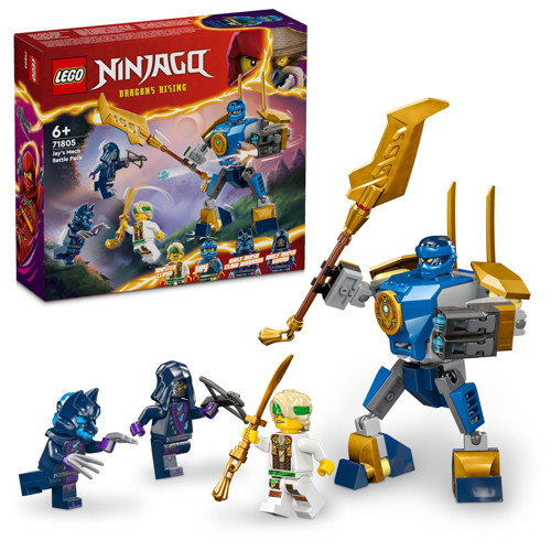 ® LEGO NINJAGO Jay’in Robotu Savaş Paketi 71805-6 Yaş ve Üzeri Çocuklar için Jay Minifigürü İçeren Yaratıcı Oyuncak Yapım Seti (78 Parça)