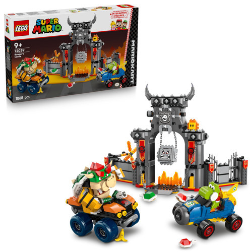 Super Mario: Mario Kart – Bowser Kalesi 72039 – 9 Yaş ve Üzeri Çocuklar İçin Bowser Kale Temalı Yaratıcı Oyuncak Yapım Seti, Genişletilebilir Oyun Deneyimi ve Eğlenceli Hediye Fikri (1068 Parça)