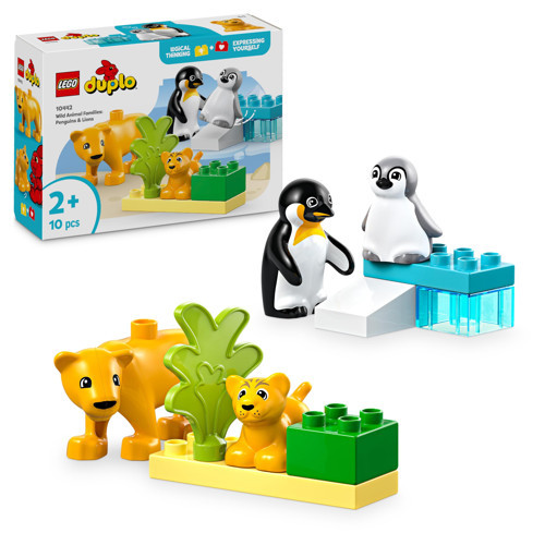 ® LEGO DUPLO Town Vahşi Hayvan Aileleri: Penguenler ve Aslanlar 10442