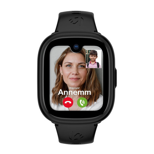 Watch 5 Çocuk Akıllı Saat - Görüntülü Arama, Gps, Sos, Sağlık Takibi, Güvenli Alan (Siyah)