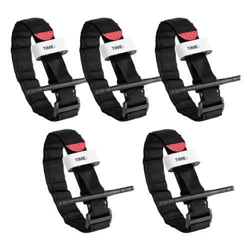 BXAIP Tıbbi Askeri/Taktik Acil Durum Turniquet, Açık Hava Acil Durum Turniquet, Tek Kullanım/Açık Hava Spor Antrenmanı için, 5 Adet