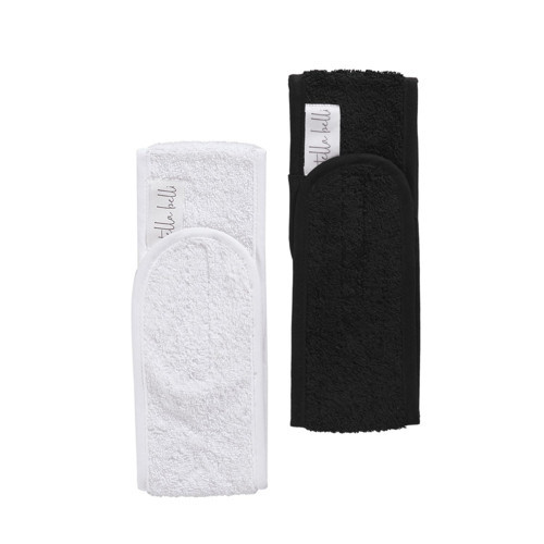Belli Saç Bandı | 2li Set | Havlu%100 Pamuk | Ter Sporcu Makyaj Bandana, Cırt Bant Biyeli | Si