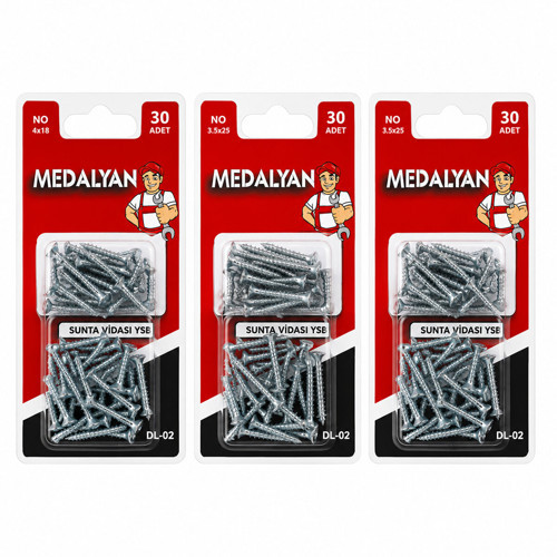 360 ADET 3.5X25 SUNTA VİDASI 12X30PCS (4604)